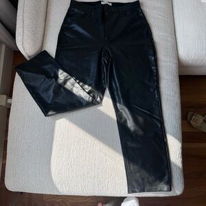 Abercrombie curve love pleather pants